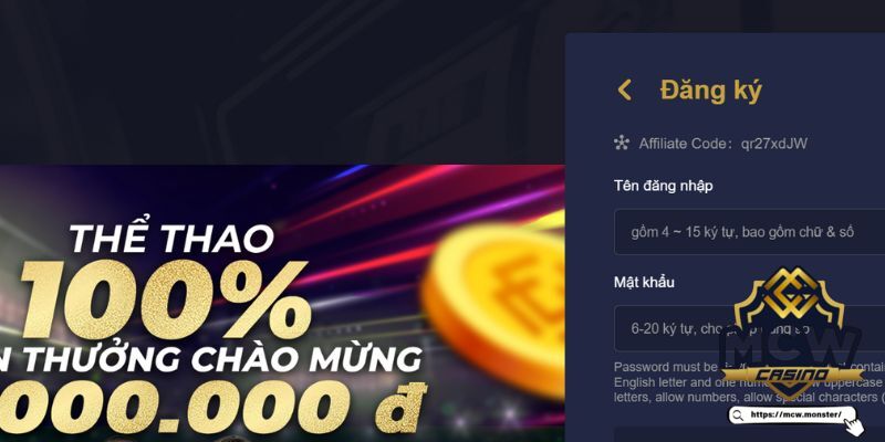 Quy trình tạo tài khoản trên web